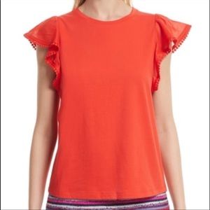 Kate Spade Orange Short Sleeve Top
